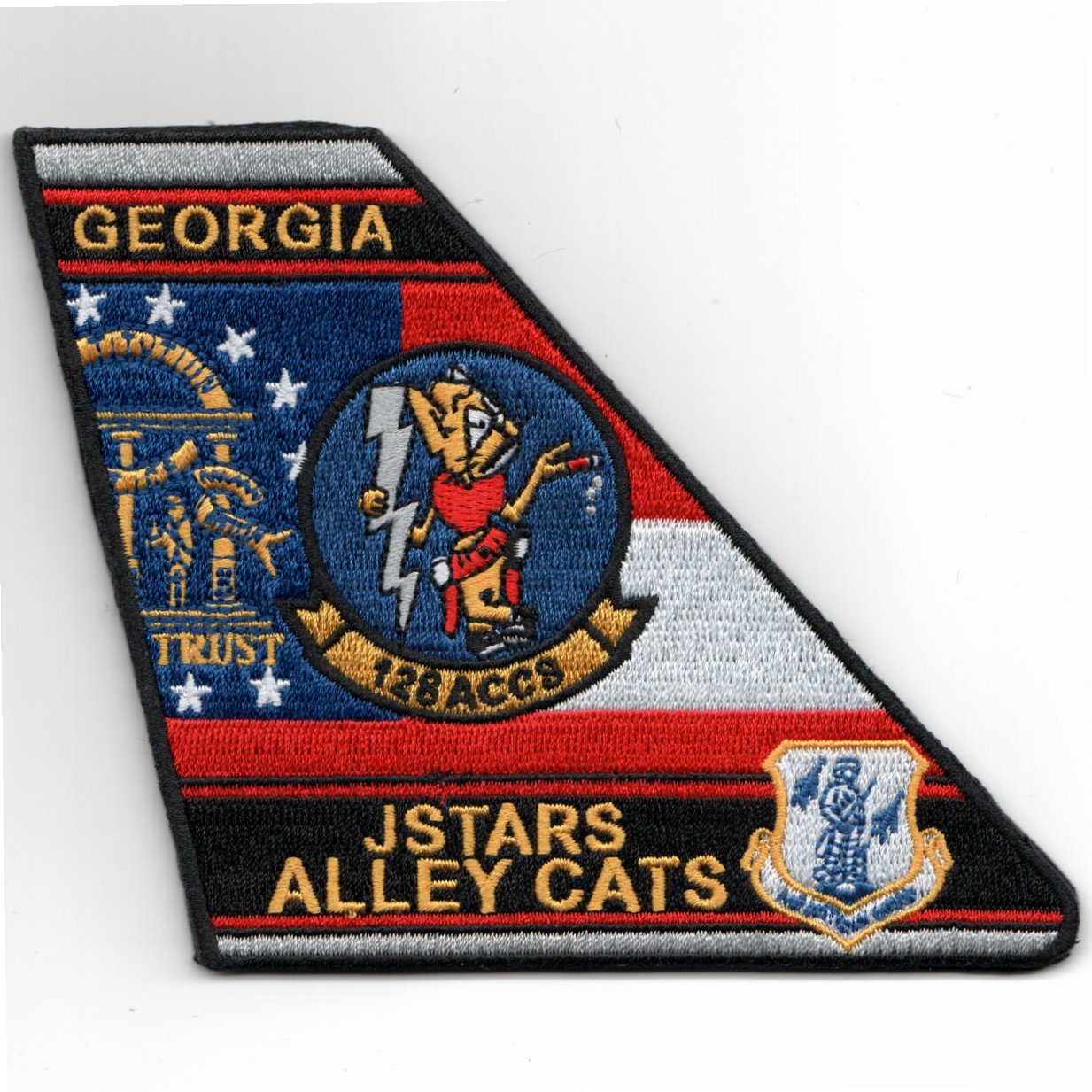 128 ACCS 'GA ALLEYCATS' Tailfin (Velcro)