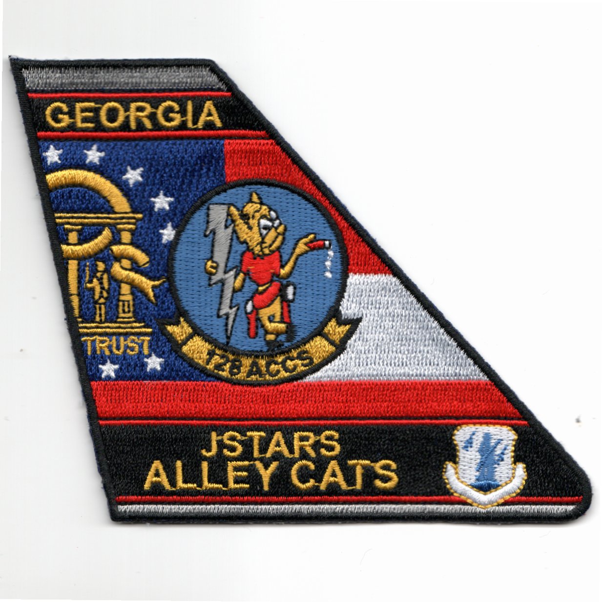 128 ACCS 'GA ALLEYCATS' Tailfin (No Velcro)