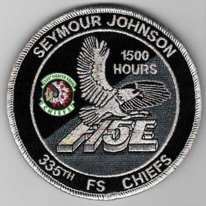 335FS F-15E 1500 Hours 'Tinsel' Patch (Black)