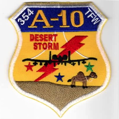 354TFW 'DESERT STORM' Crest (Yellow)