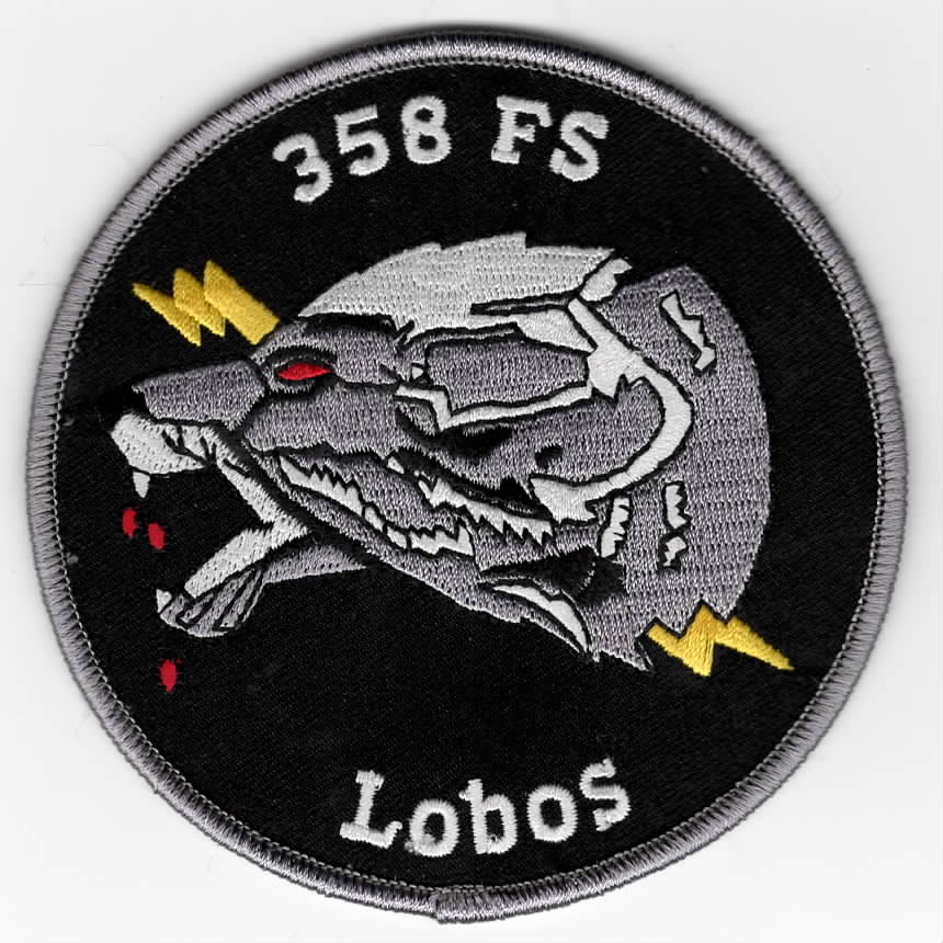 358FS *WOLFHEAD* Patch (Black)