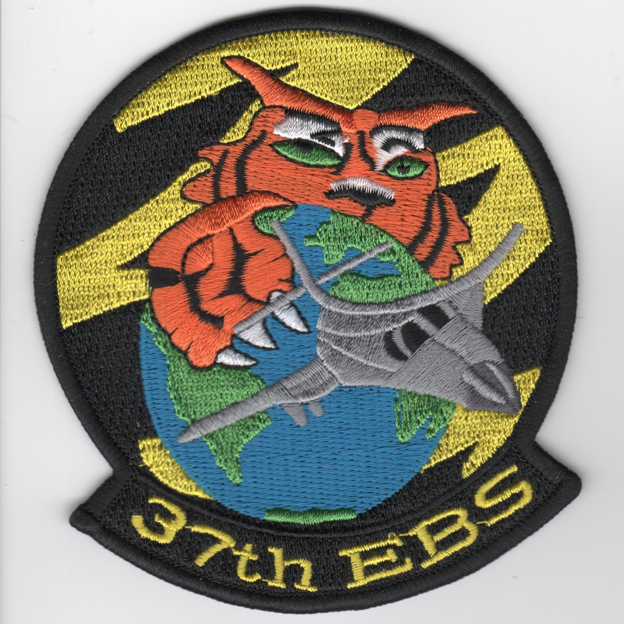 37EBS 'Tiger on World' (Yellow/No Velcro)