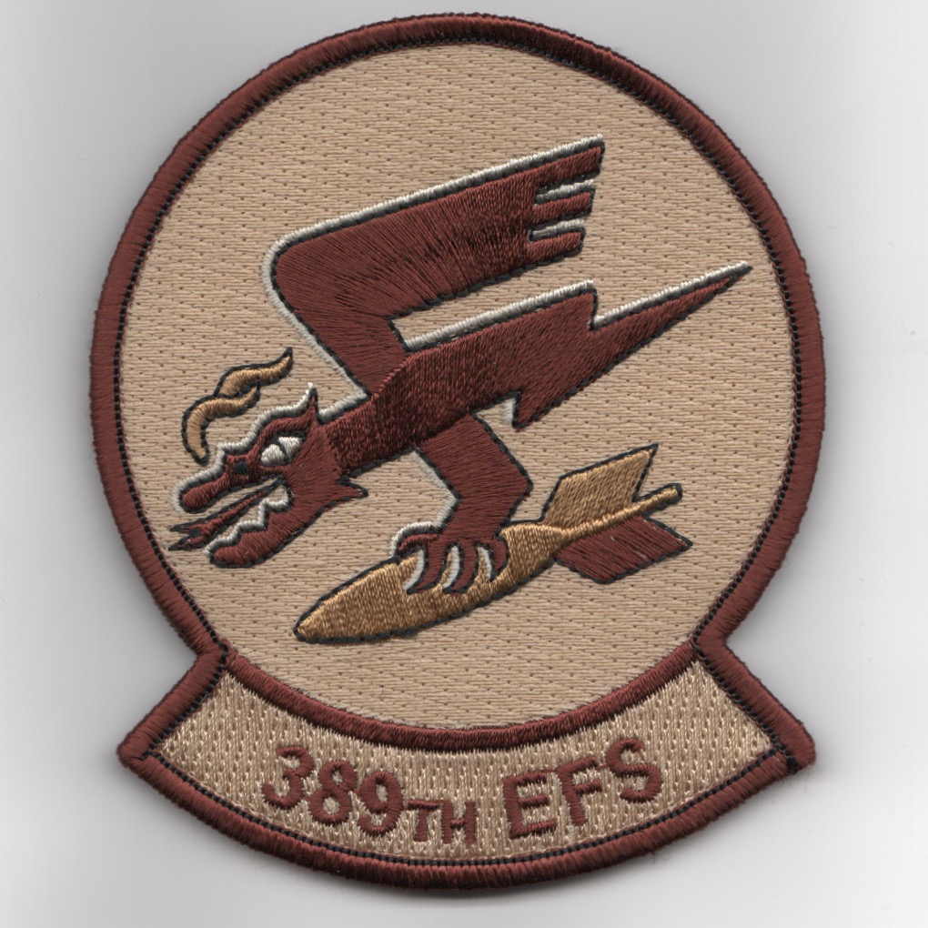 389EFS 'EXPEDITIONARY' Sqdn Patch (Des/4-in)