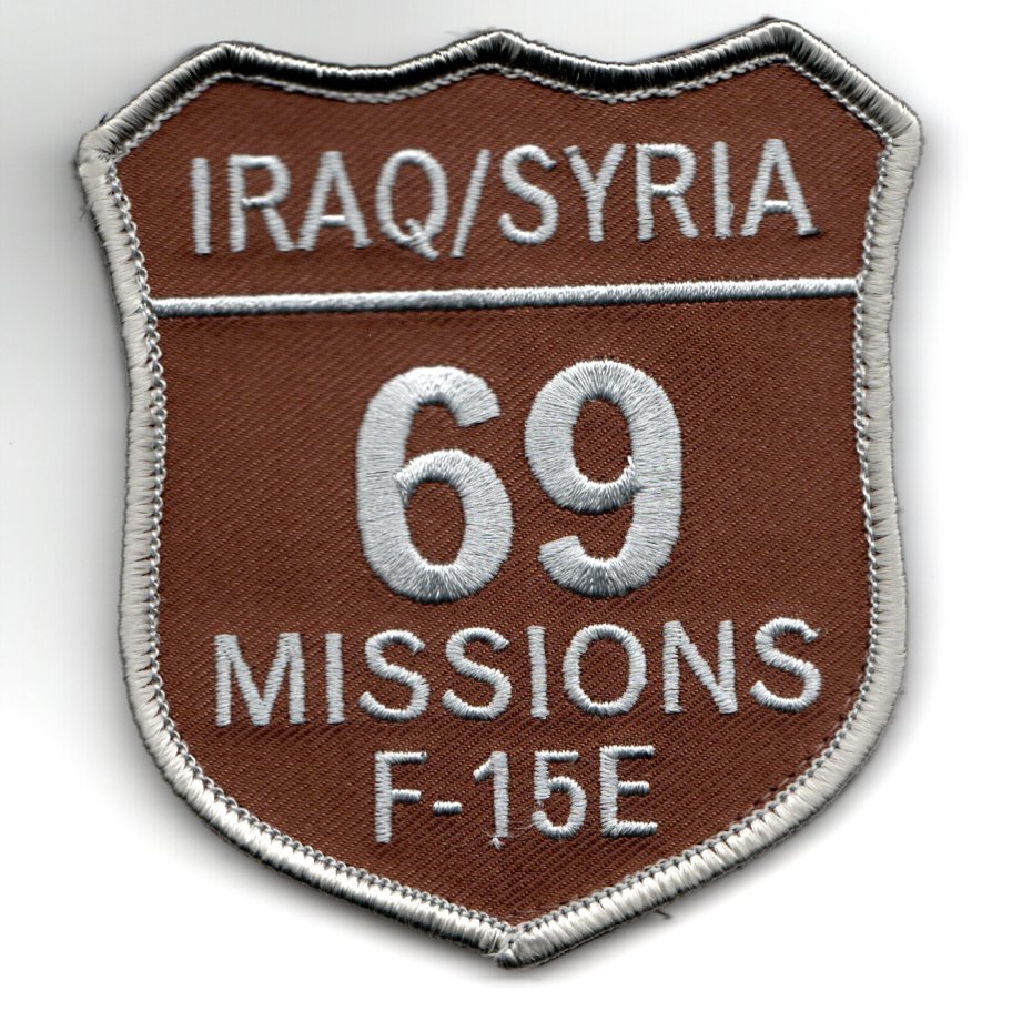 F-15E Iraq/Syria '69 Missions' Shield (Des)