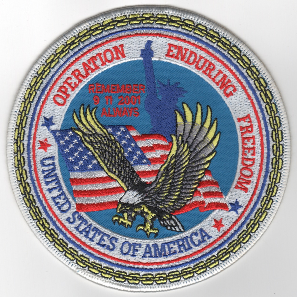 569) OEF Patch (White)