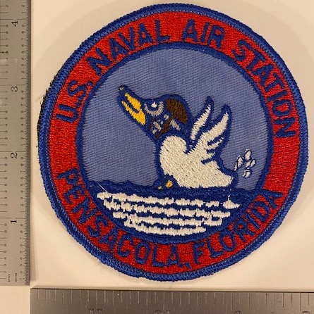 668) NAS Pensacola Patch (Blue/Velcro/Worn)