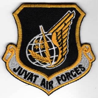 80FS 'JUVAT AIR Forces' Crest (Ylw-Blk/K)