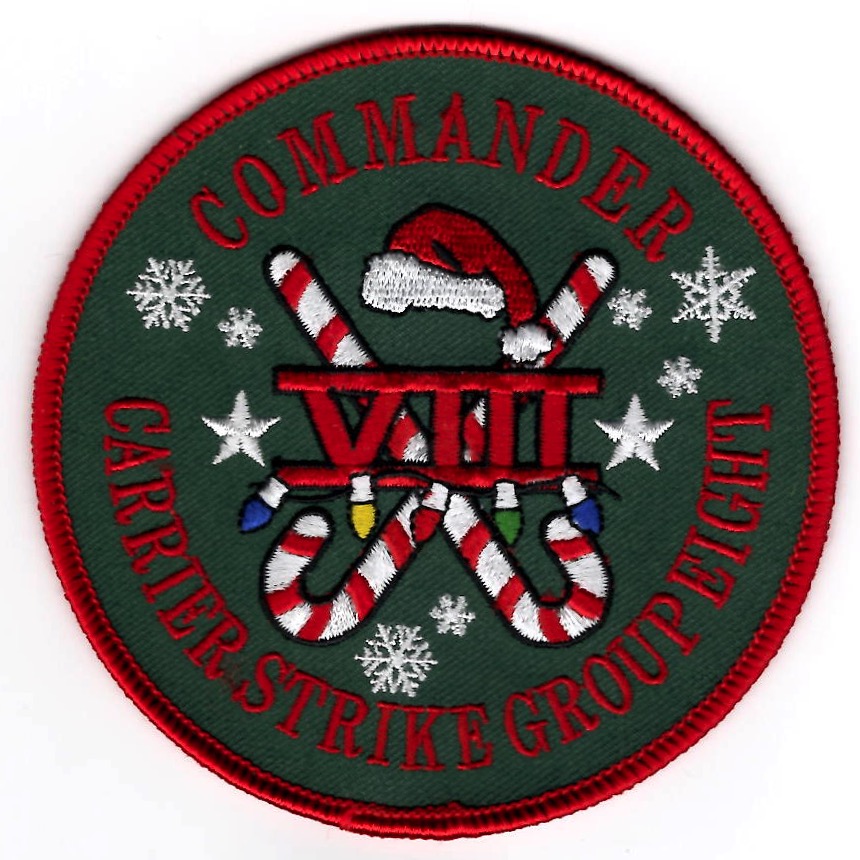 CDR, Carrier Strike Group-8 Patch (CHRISTMAS)