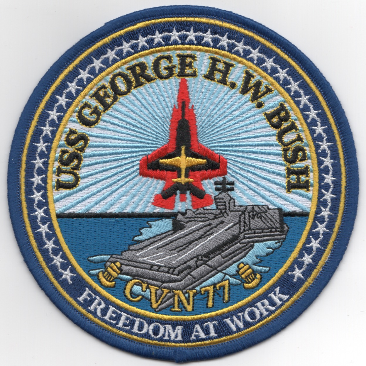 USS George H. W. Bush (CVN-77) Ship Patch (Large)