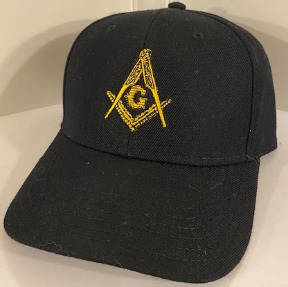 Masonic Ballcap 'Square-n-Compass (Black)