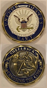 USN 'SHELLBACK' Coin