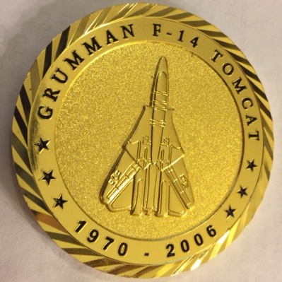 F-14 Tomcat Association 'Sunset' Coin (Back)