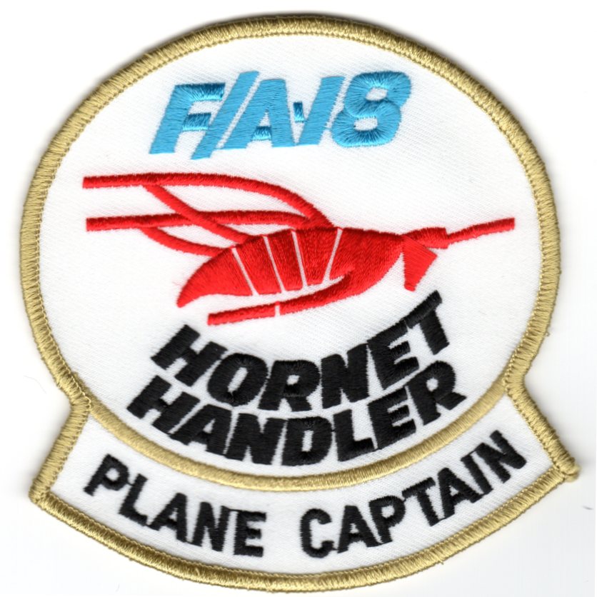 F/A-18E 'Plane Captain' Patch (White)