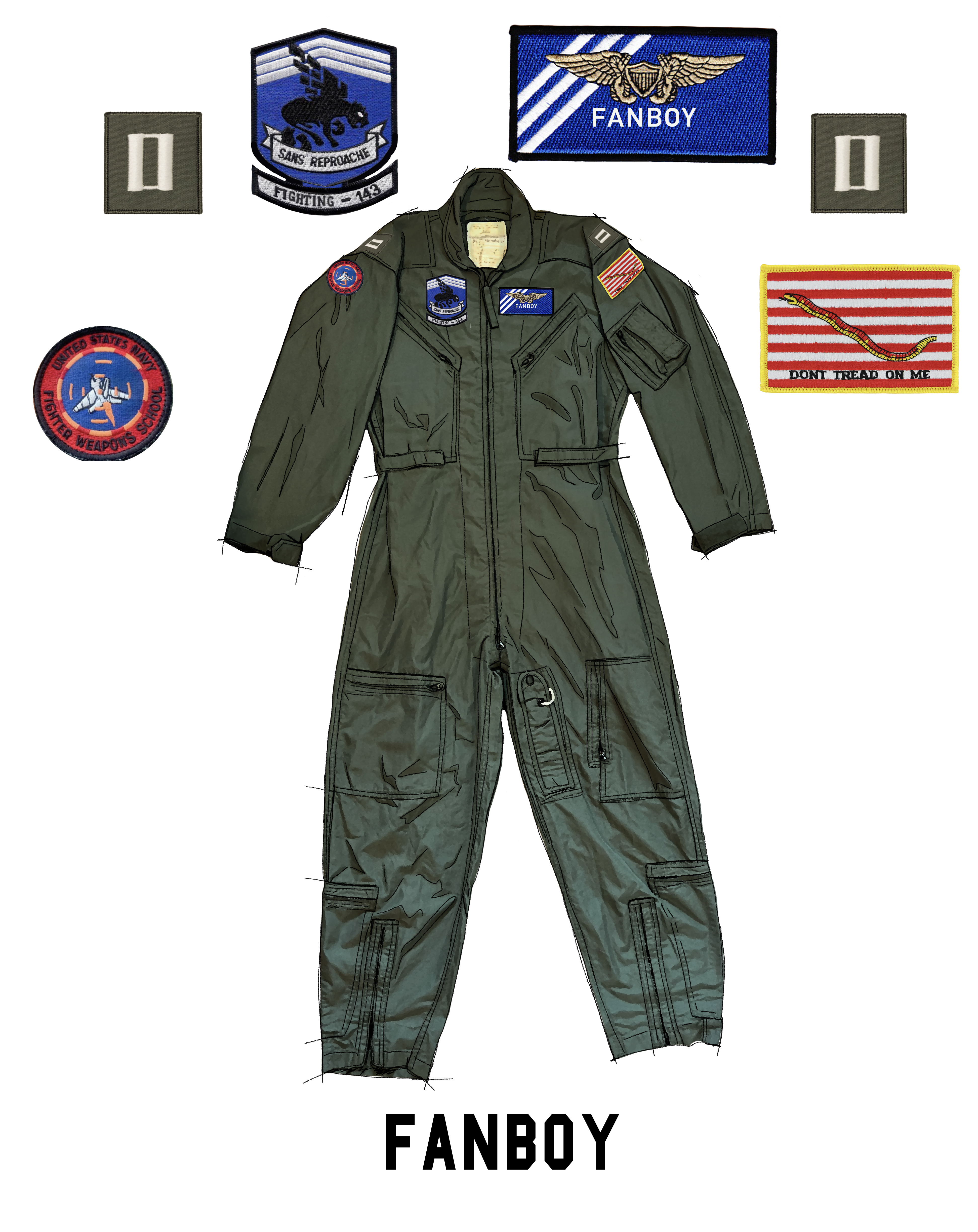 TG:MAVERICK *FANBOY's* Flight Suit