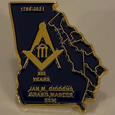 GM21 Giddens 'State of GA' Pin