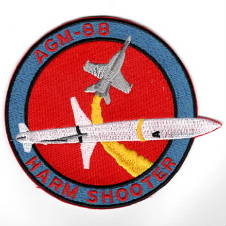 AGM-88 'HARM SHOOTER' Patch (Round)