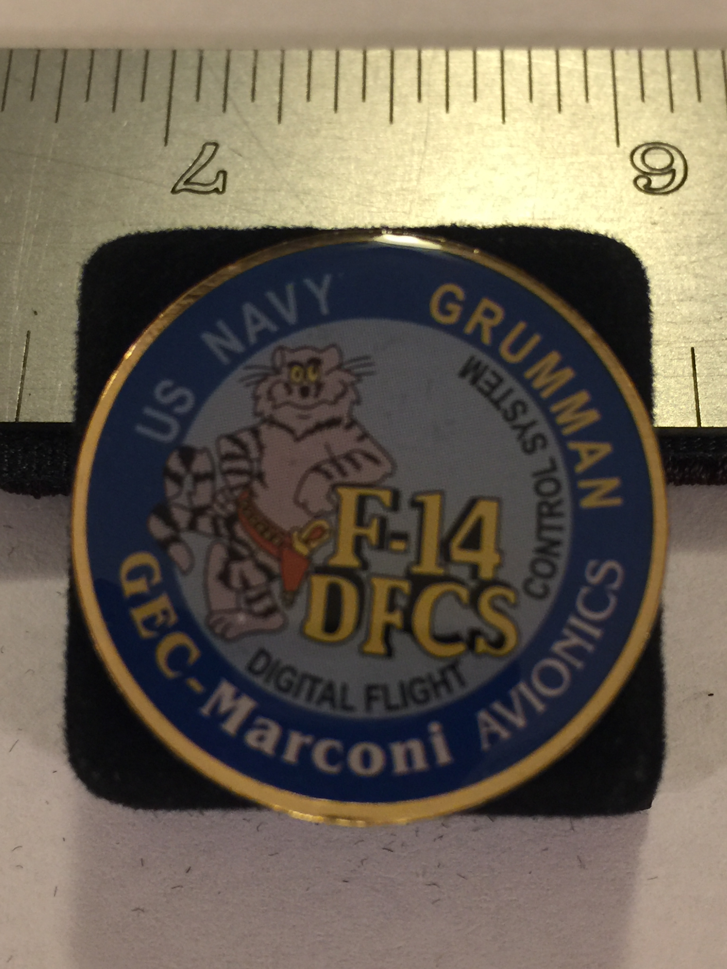 Lapel Pin: F-14 DFCS