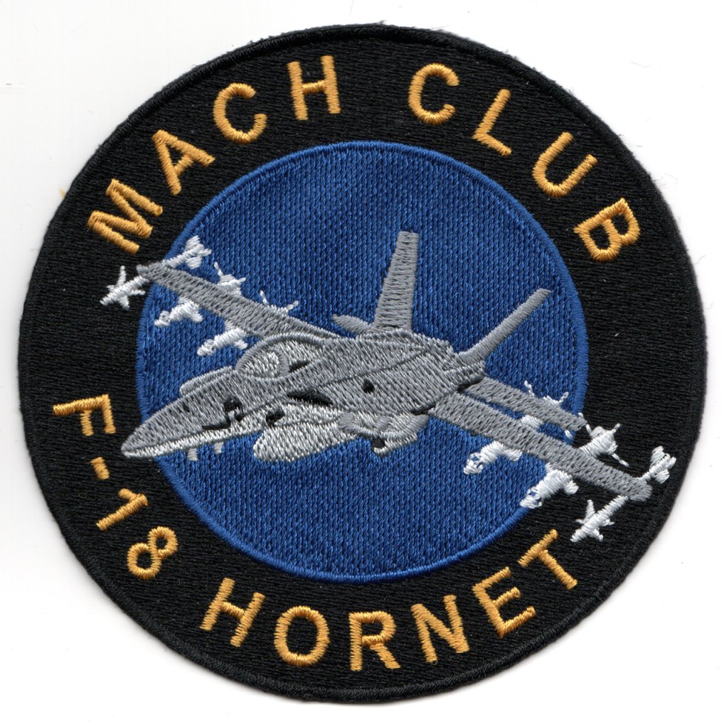 MACH CLUB Patch: F-18 HORNET