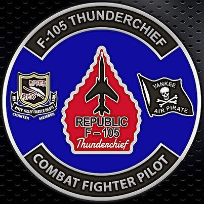 (RRVA) Coin: 'F-105' (Blue-Red/Front)