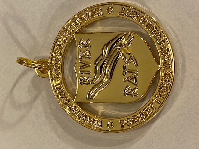 RRVA PENDANT (Gold Finish - BACK)