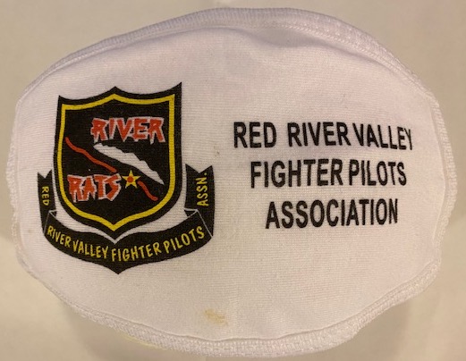 RRVA Face Mask (White Cotton w/Logo & Text)