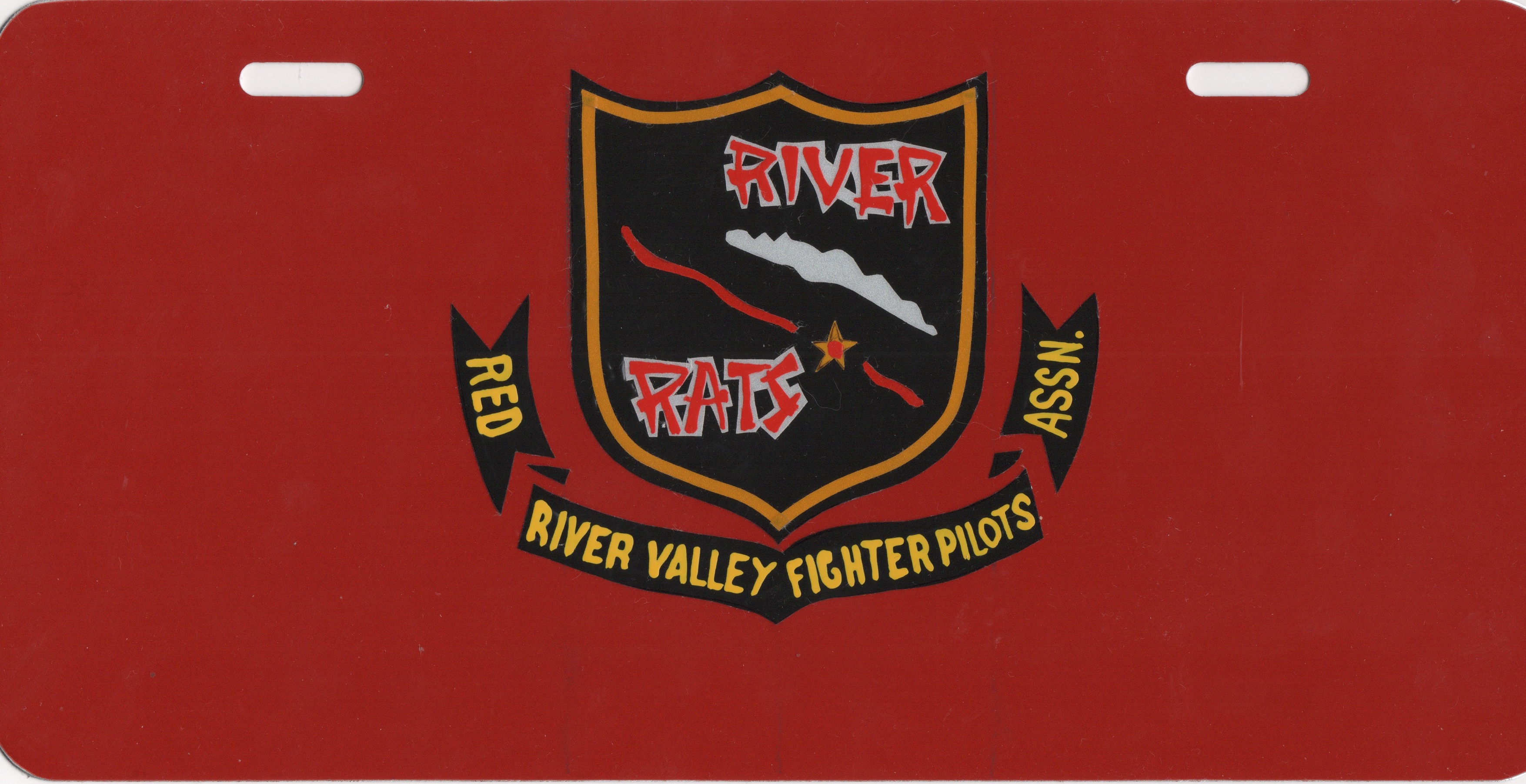 RRVA Metal License Plate (Red)