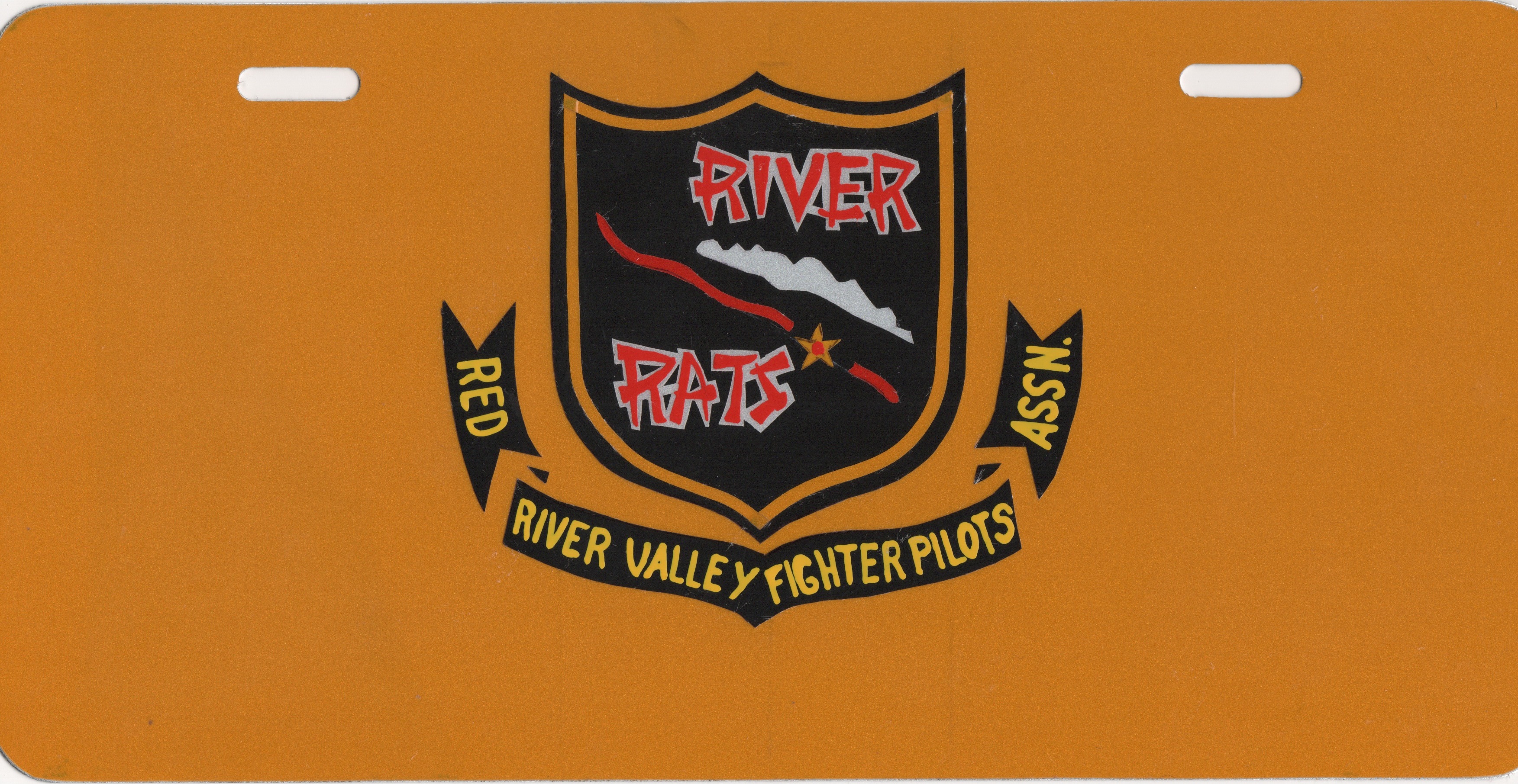 RRVA Metal License Plate (Yellow)