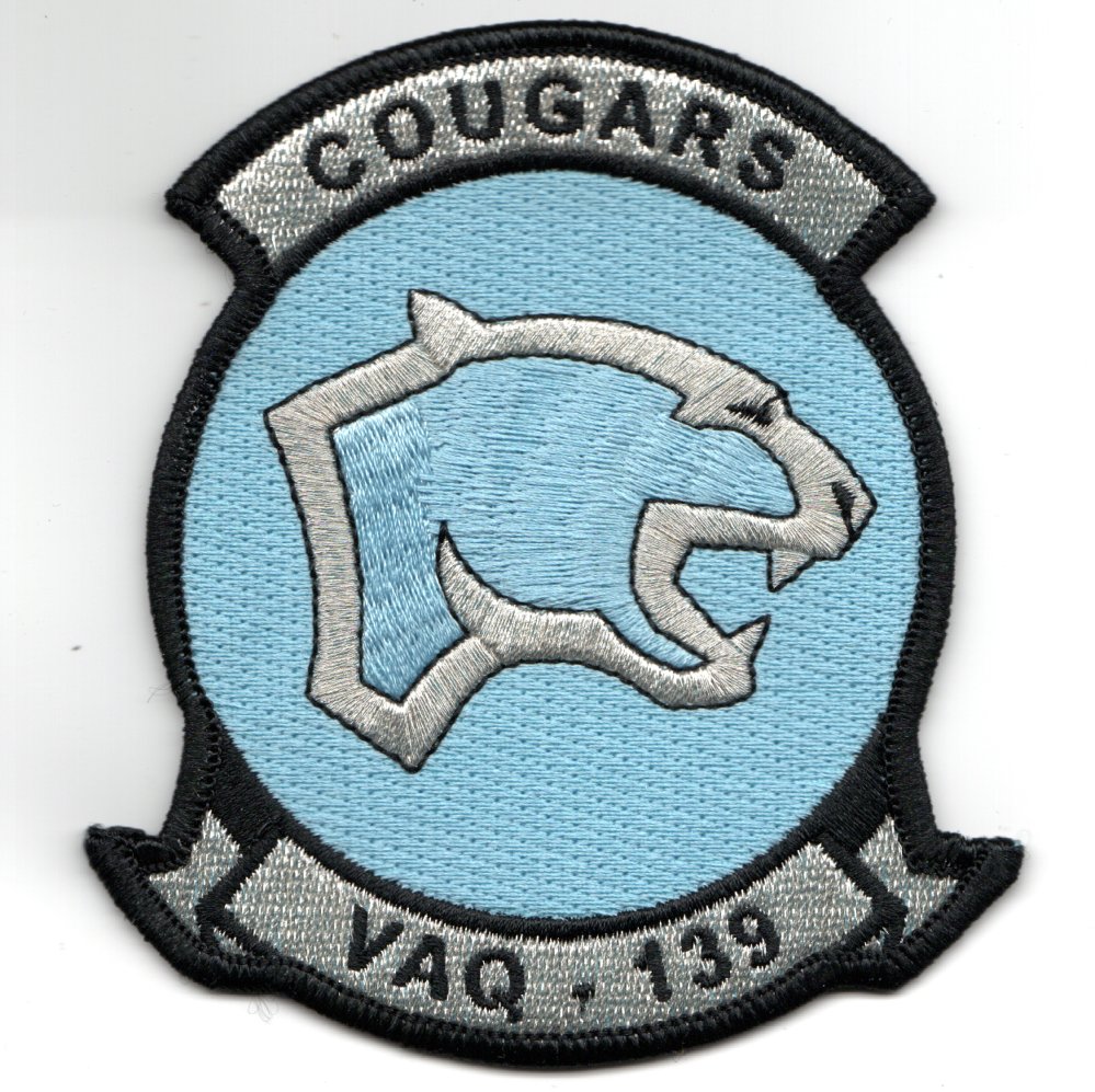 VAQ-139 Squadron Patch (2-Tabs/Blue)