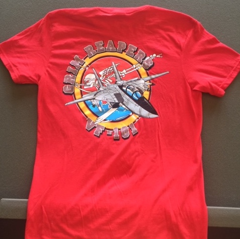 VF-101 Squadron T-shirt (Red/Back)