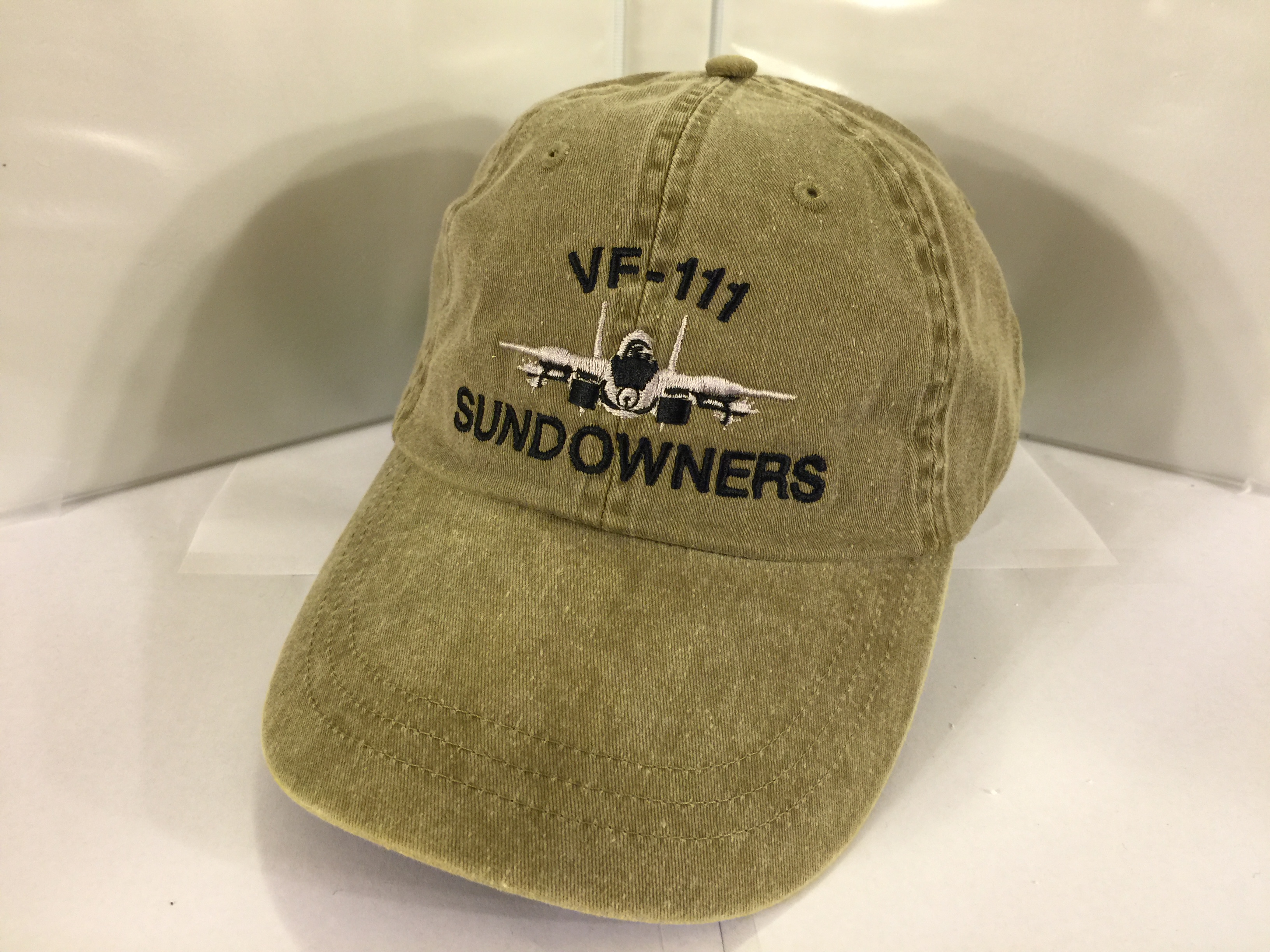 VF-111/F-14 Ballcap (Khaki/Dir. Emb.)