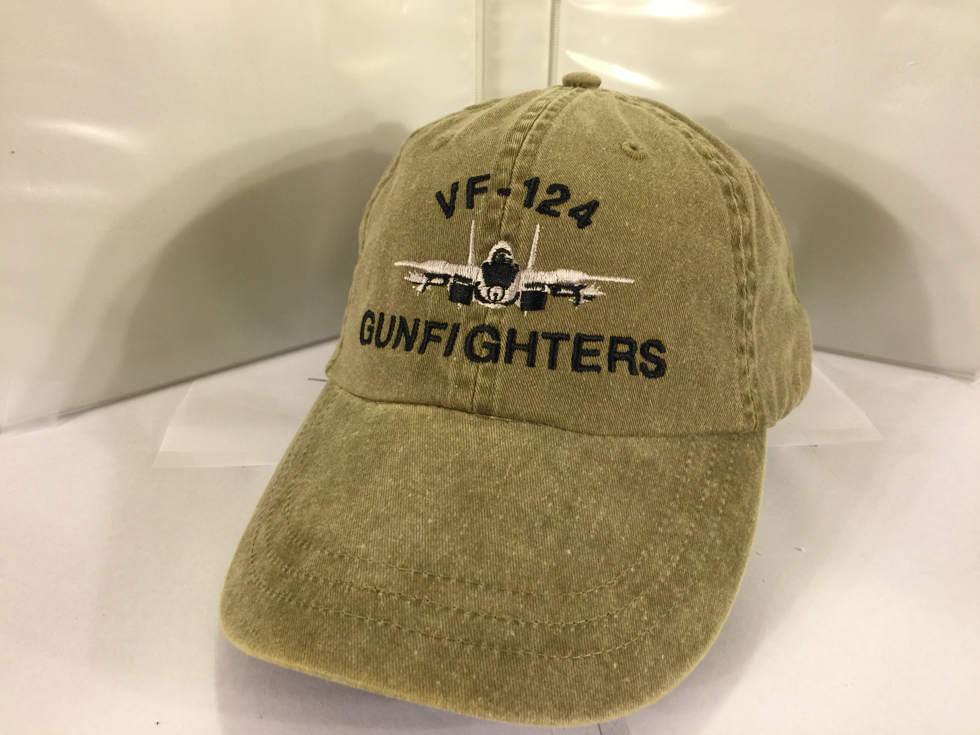 VF-124/F-14 Ballcap (Khaki/Dir. Emb.)