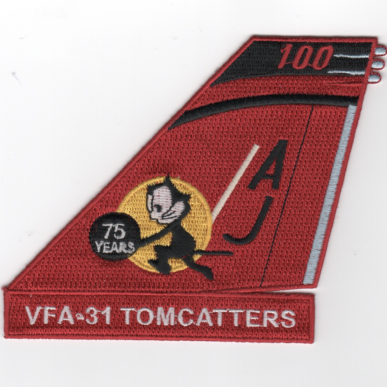 VFA-31 *75 Years* TailFin (Red/100 at Top)