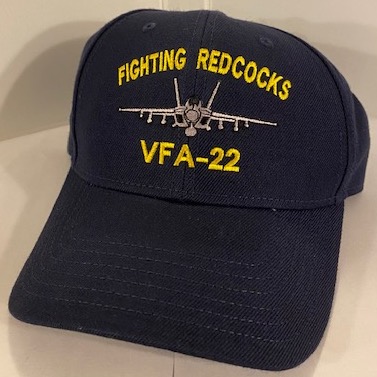 VFA-22 Ballcap w/F-18 (Dark Blue)