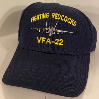 VFA-22 Ballcap w/F-18 (Dark Blue)