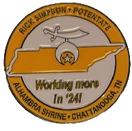 ALHAMBRA 2024 POTENTATE Coin (Front)