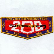 USS Independence (CV-62) 200 Traps Patch
