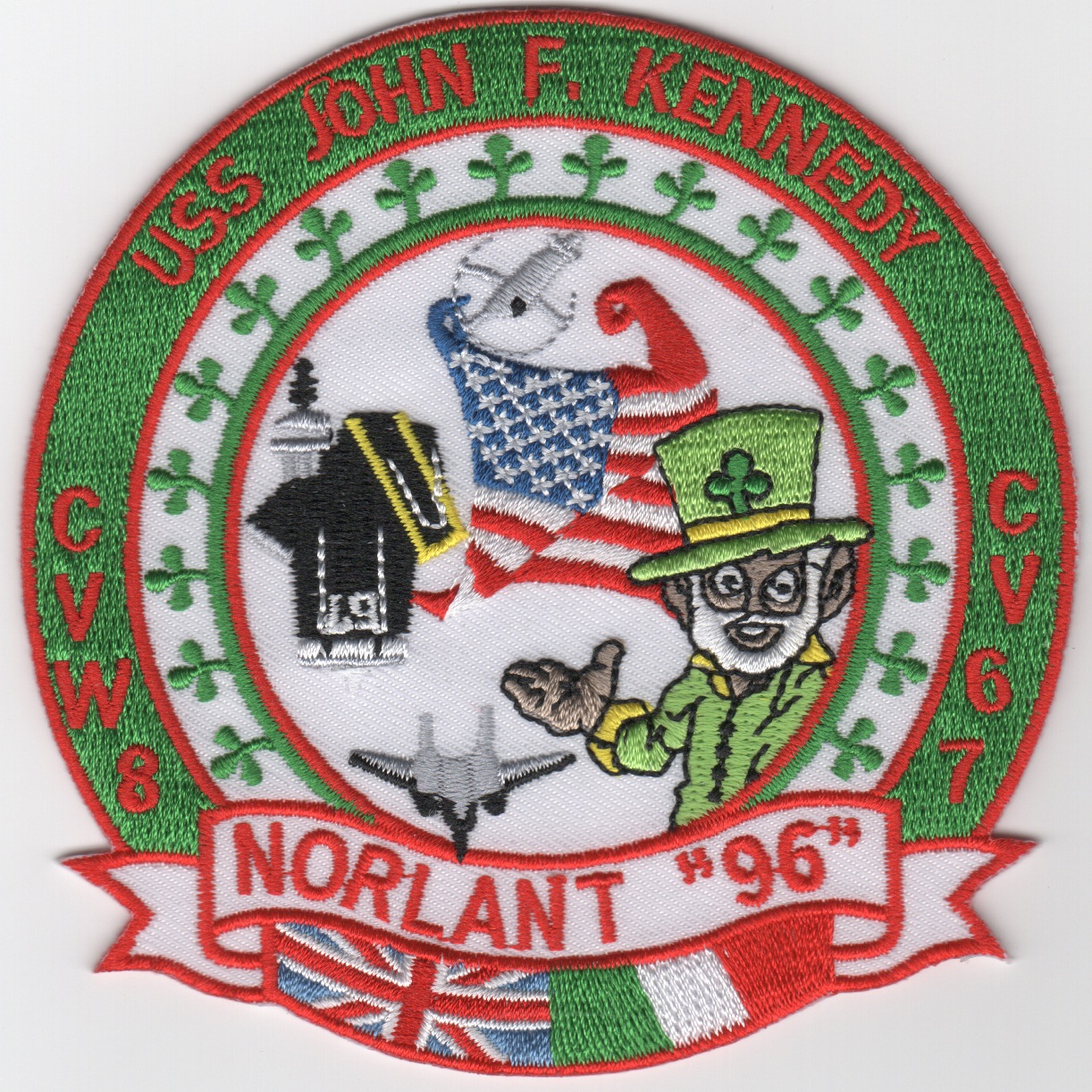 CV-67/CVW-8 1996 NORLANT Cruise Patch