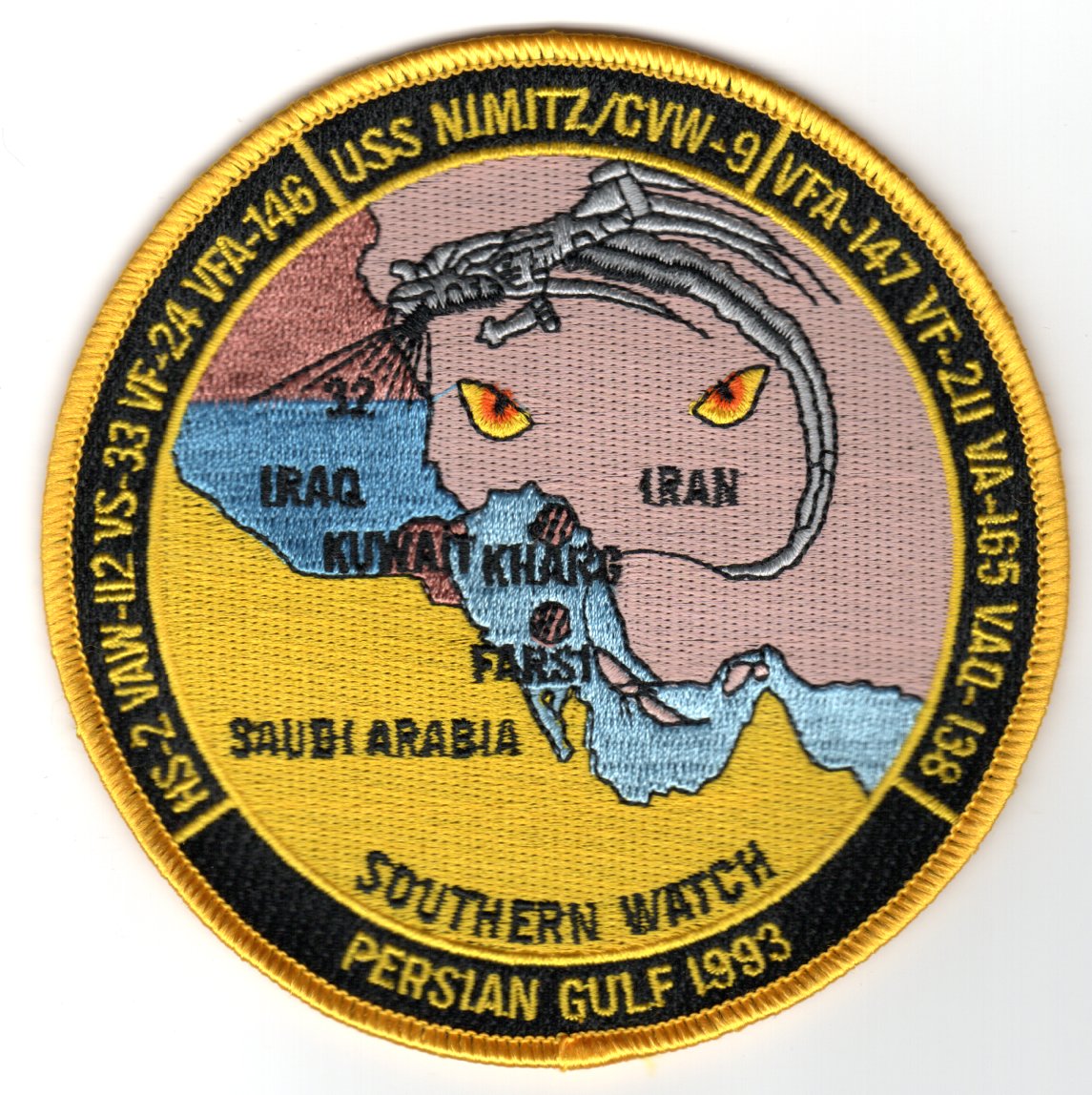 CVN-68/CVW-9 1993 OSW Cruise (Yellow)