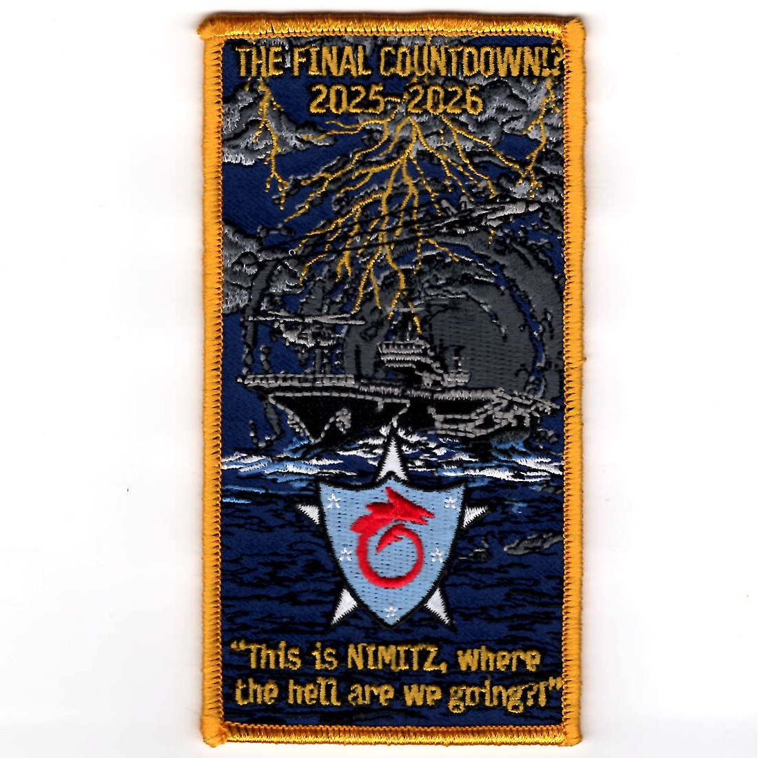 CVN-68 *FINAL COUNTDOWN* DECOMM Patch