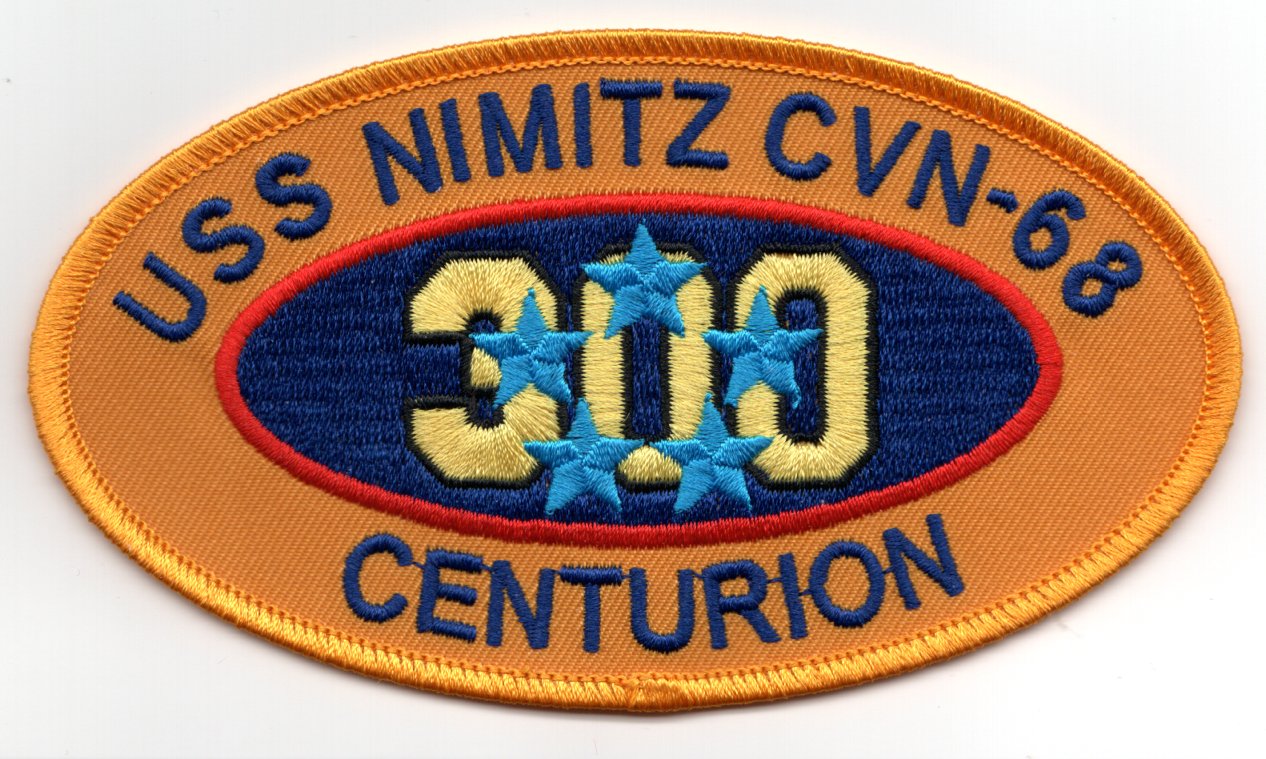 CVN-68 '300 CENTURION' Patch (Oval)