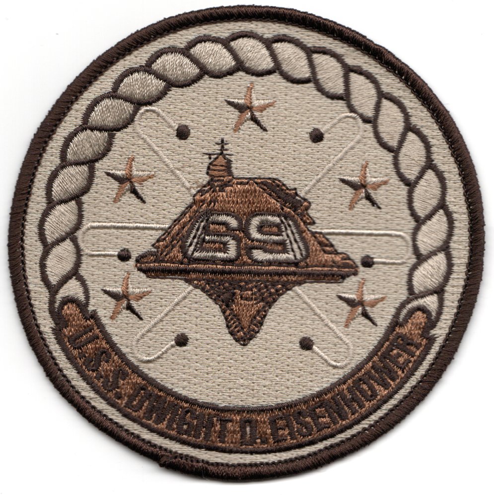 USS Dwight D. Eisenhower (CVN-69) Ship Patch (Des)