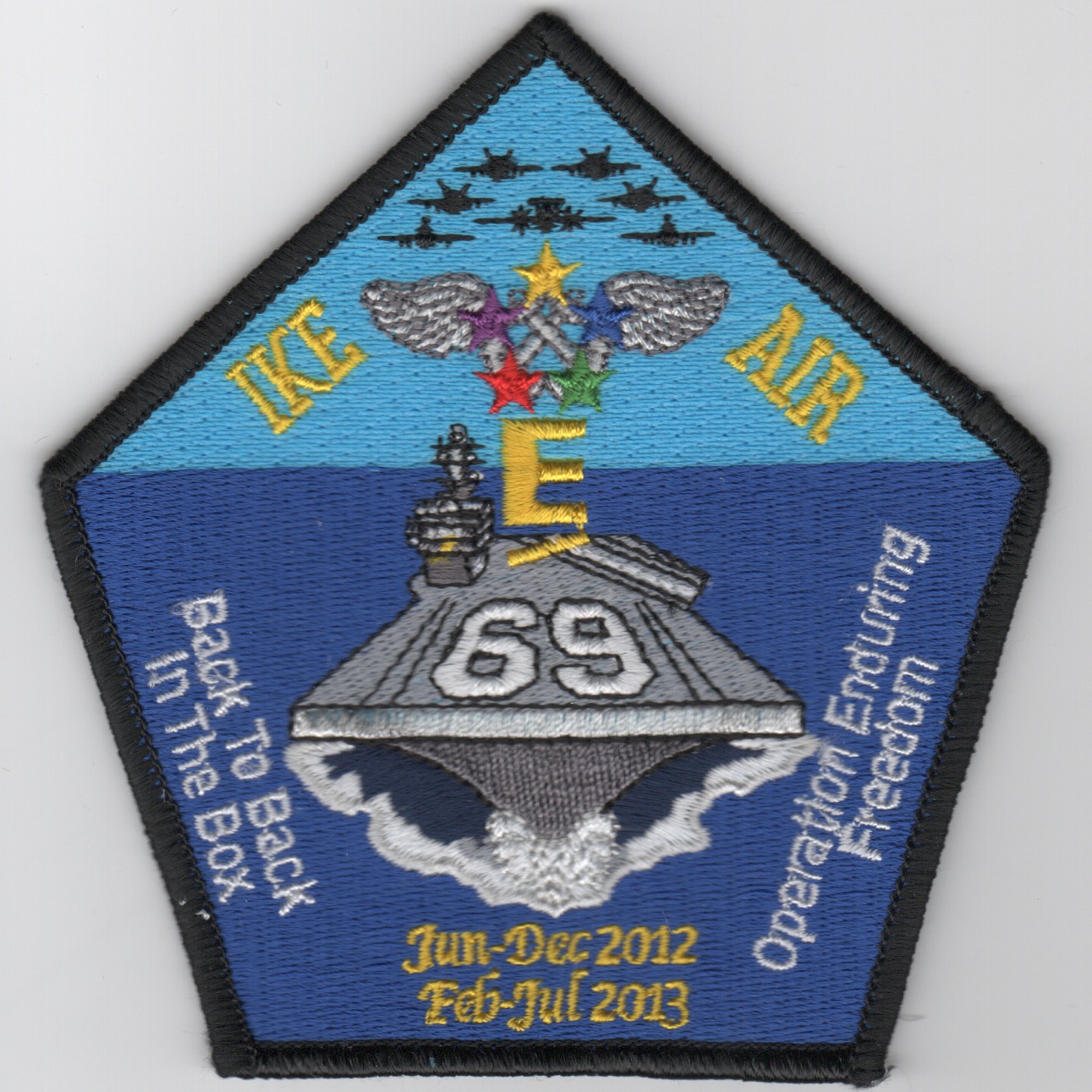 CVN-69 2012 'IKE AIR' Cruise Patch (Pentagon)