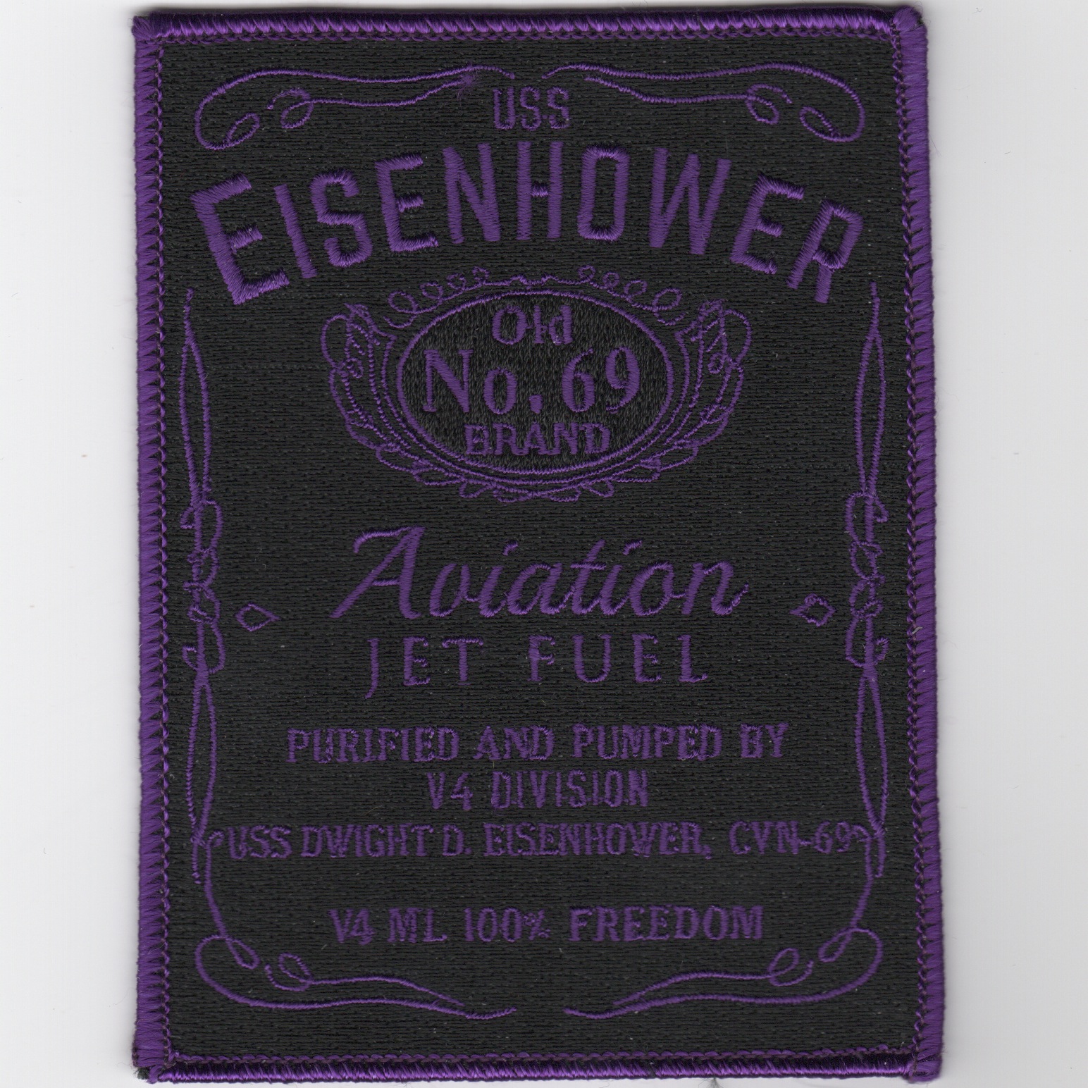 CVN-69 2016 OIR 'JET FUEL' Cruise Patch (Purple)
