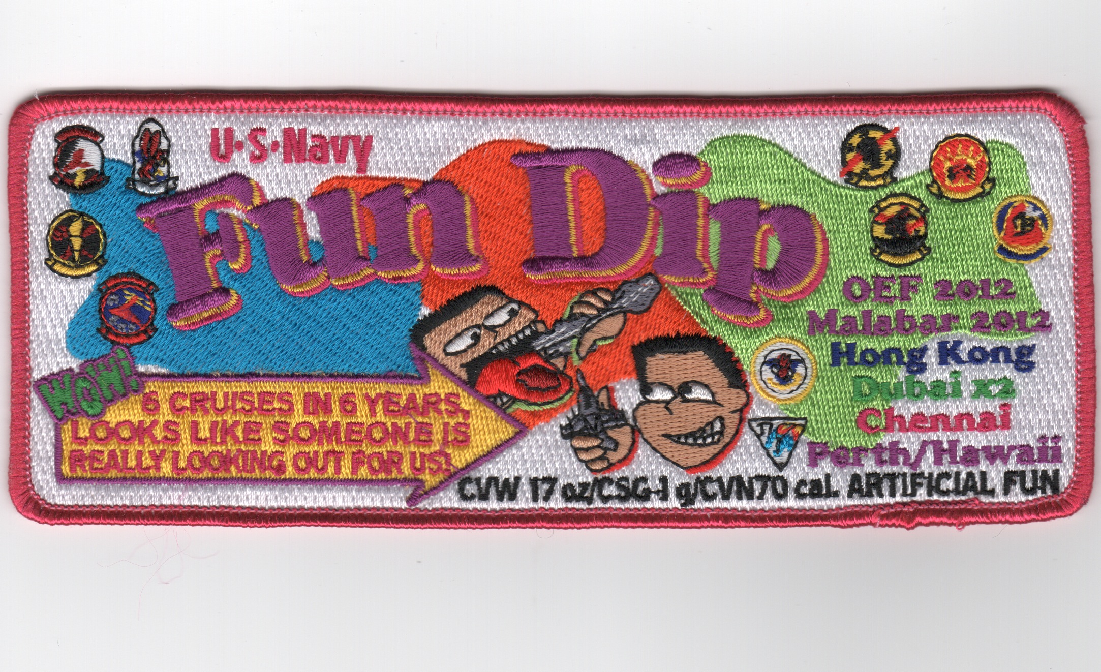 CVN-70/CVW-17 2012 'FUN DIP' Cruise Patch