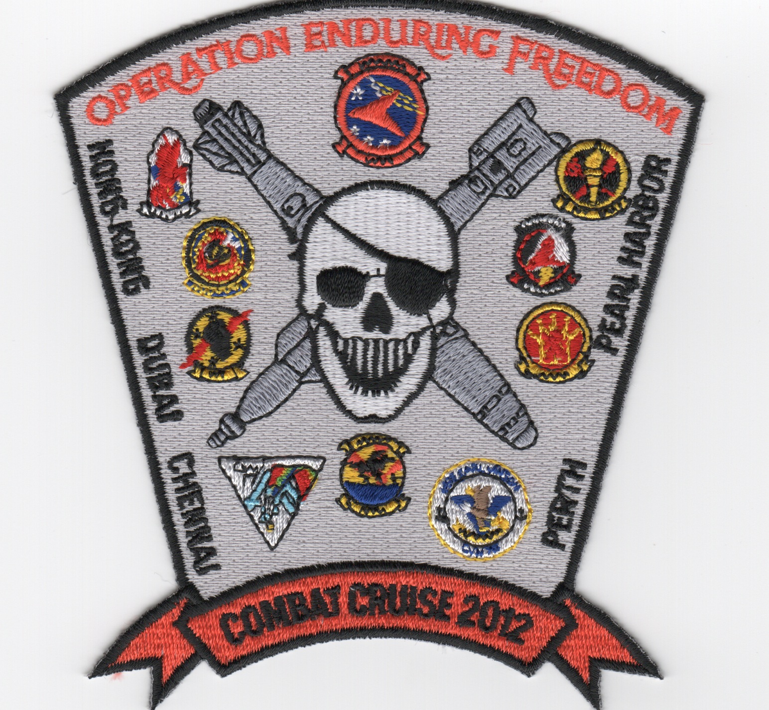 CVN-70/CVW-17 2012 OEF 'SKULL' Cruise Patch