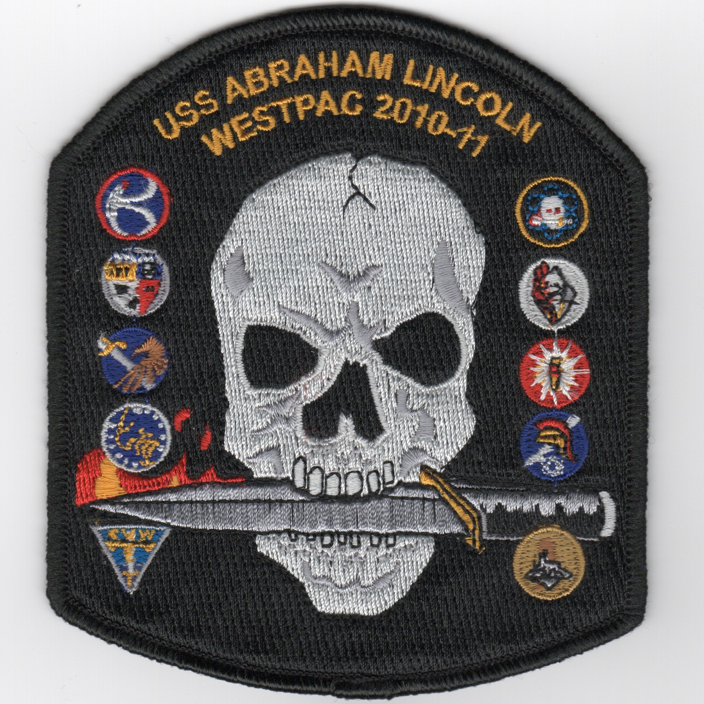 CVN-72 2010/2011 WestPac 'Skull' Cruise Patch