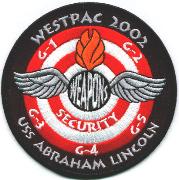 USS Lincoln (CVN-72) Weapons Patch (2002)