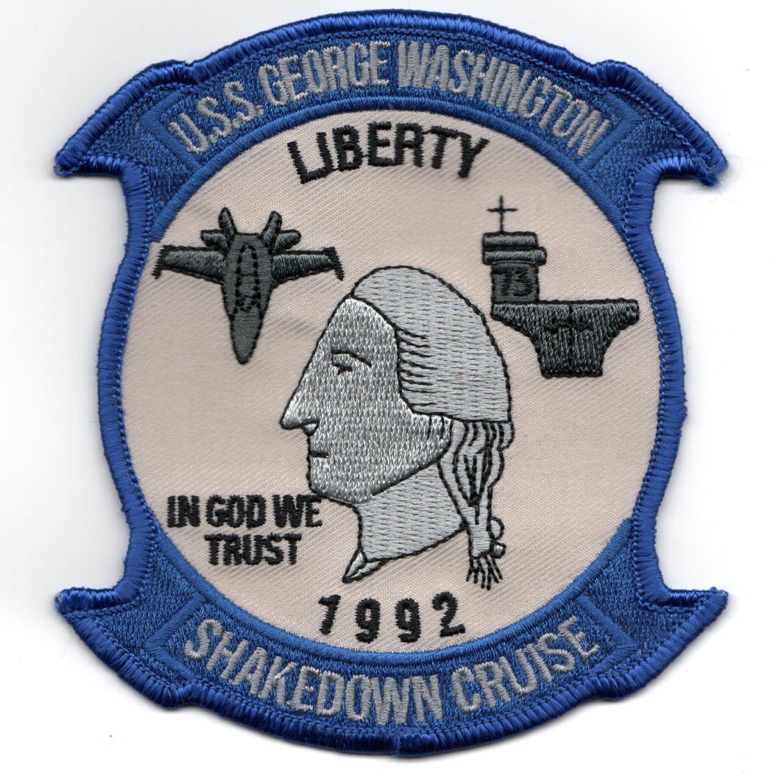CVN-73 1992 'SHAKEDOWN' Cruise Patch