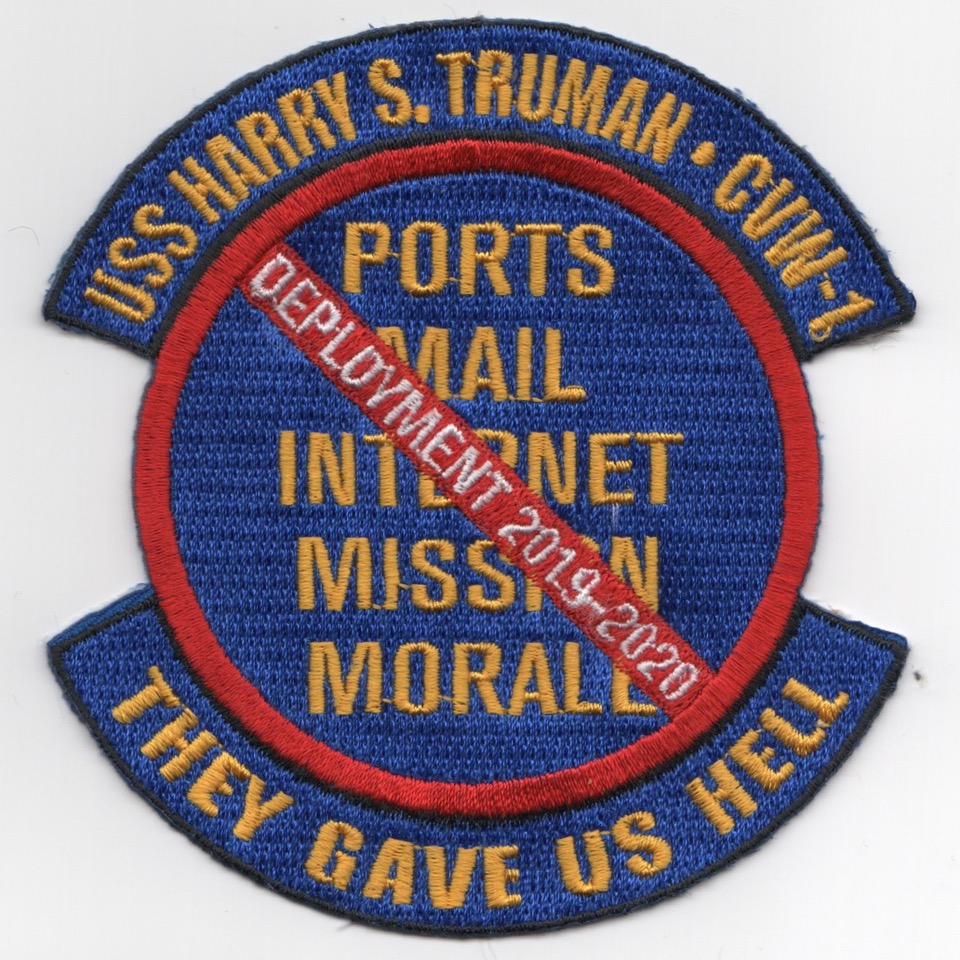 CVN-75/CVW-1 2019 'MISSED PORTS' Patch