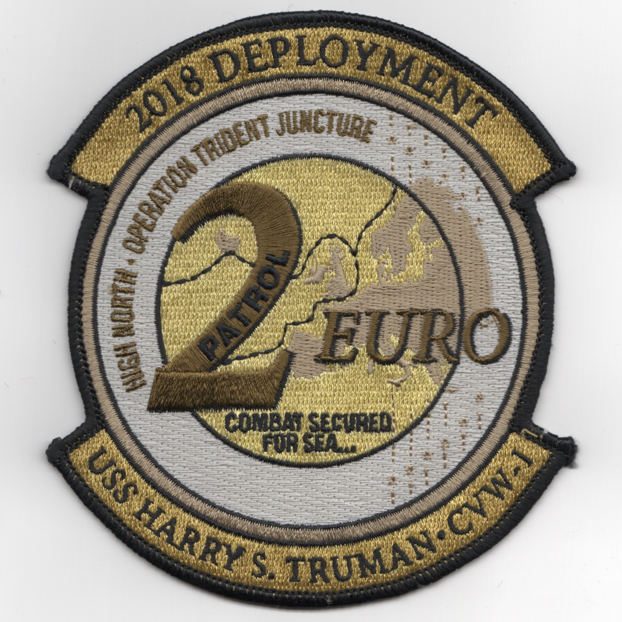 CVN-75 2018 '2 EURO' Cruise Patch